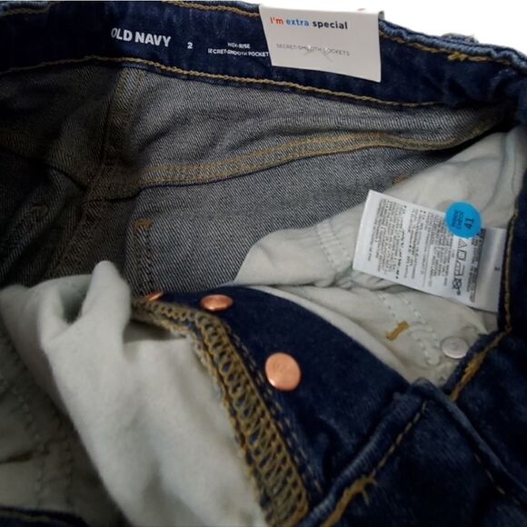 Old Navy High Waist Raw Mini Jean Skirt - Picture 5 of 6